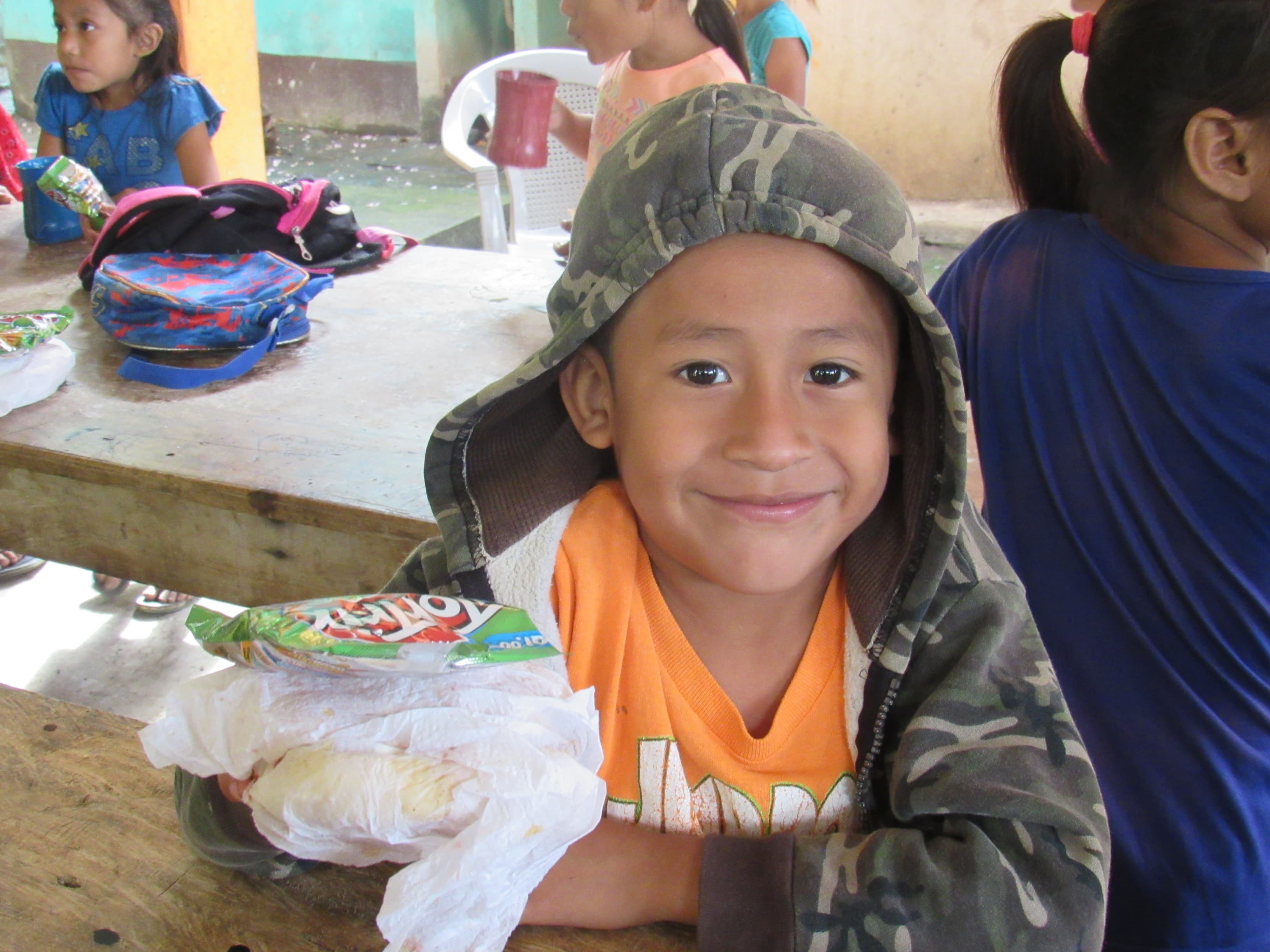 A smiling boy at one of CCCG's programs in Guatemala City.